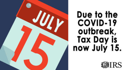 C19 UPDATE: Tax Filing Deadline Extended to July 15